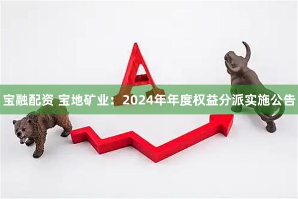 宝融配资 宝地矿业：2024年年度权益分派实施公告