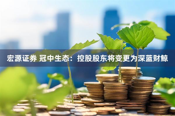 宏源证券 冠中生态：控股股东将变更为深蓝财鲸